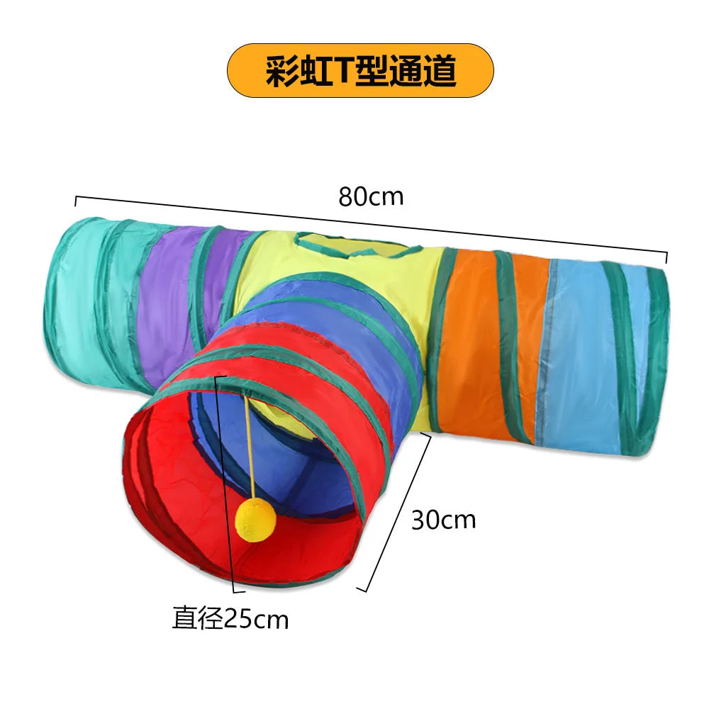 Cat Tunnel Tube Foldable Cat Toys Kitty 