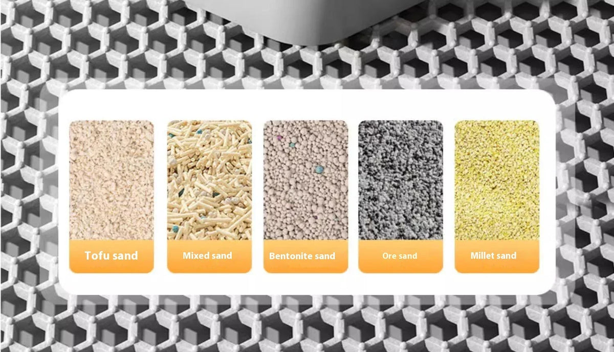 Premium Large Cat Litter Mat  Non-Slip Washable Pet Toilet Pad Sand Control