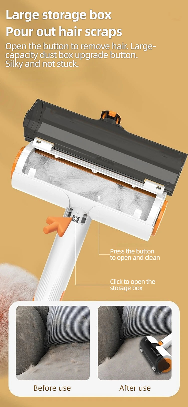 Multifunctional Pet Hair Removal Portable Washable Clothes Hair 