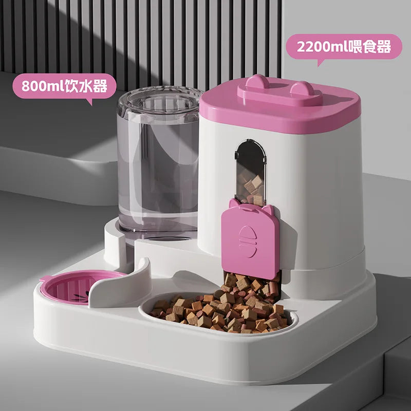 Cat Bowl Automatic Feeder with Spill Proof Design