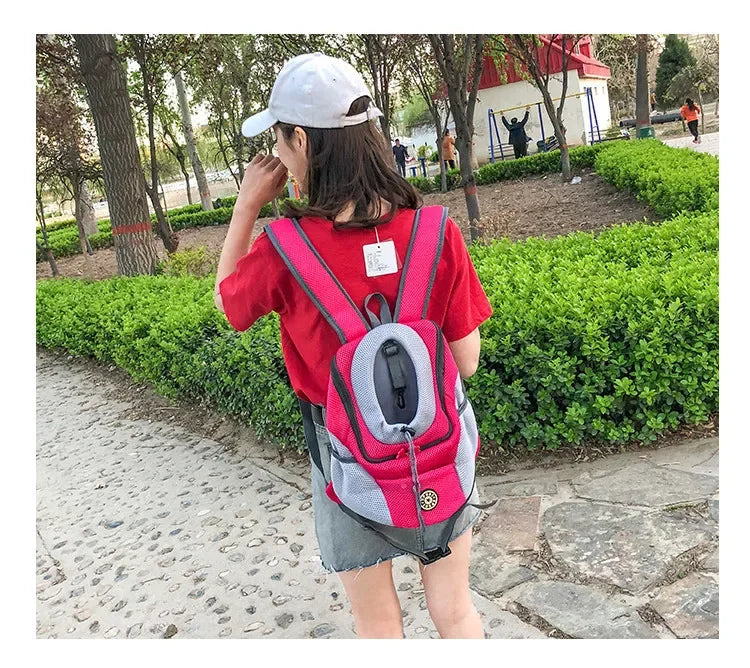 New Dog Pet Backpack Carrier Travel Bag Front Pack Breathable Adjustable 