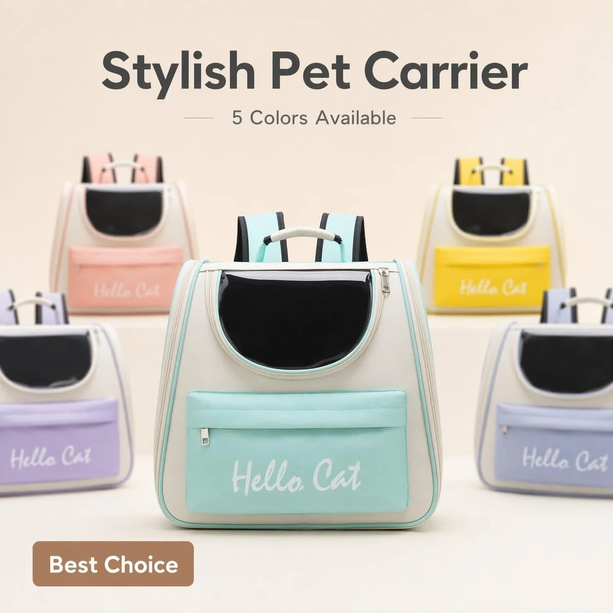 Pet Carrier Backpack Waterproof Oxford Sturdy Aluminum Frame Travel Cat Dog Bag 