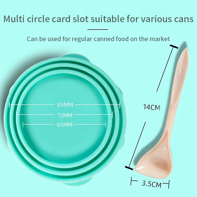 Portable Silicone Dog Cat Canned Lid