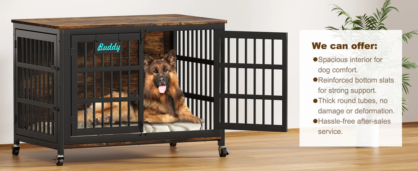 Heavy Duty Dog Kennel Indoor for Large and Medium Dogs