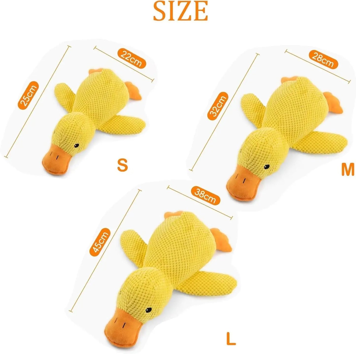 Duck Dog Toy Plush Chew Resistant Durable