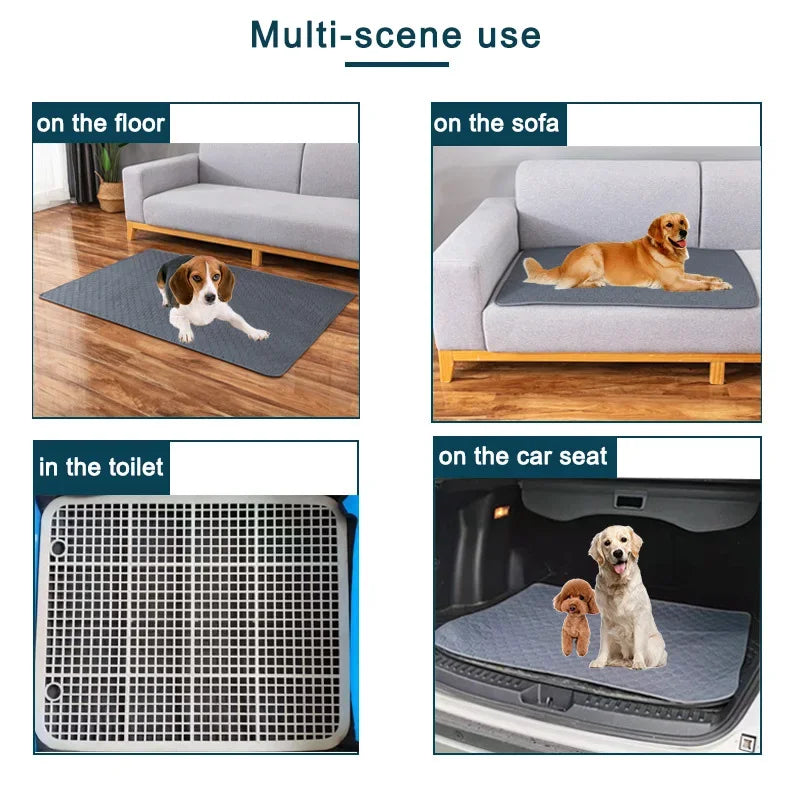 Dog Pee Pad Blanket Reusable Absorbent Diaper Washable Puppy