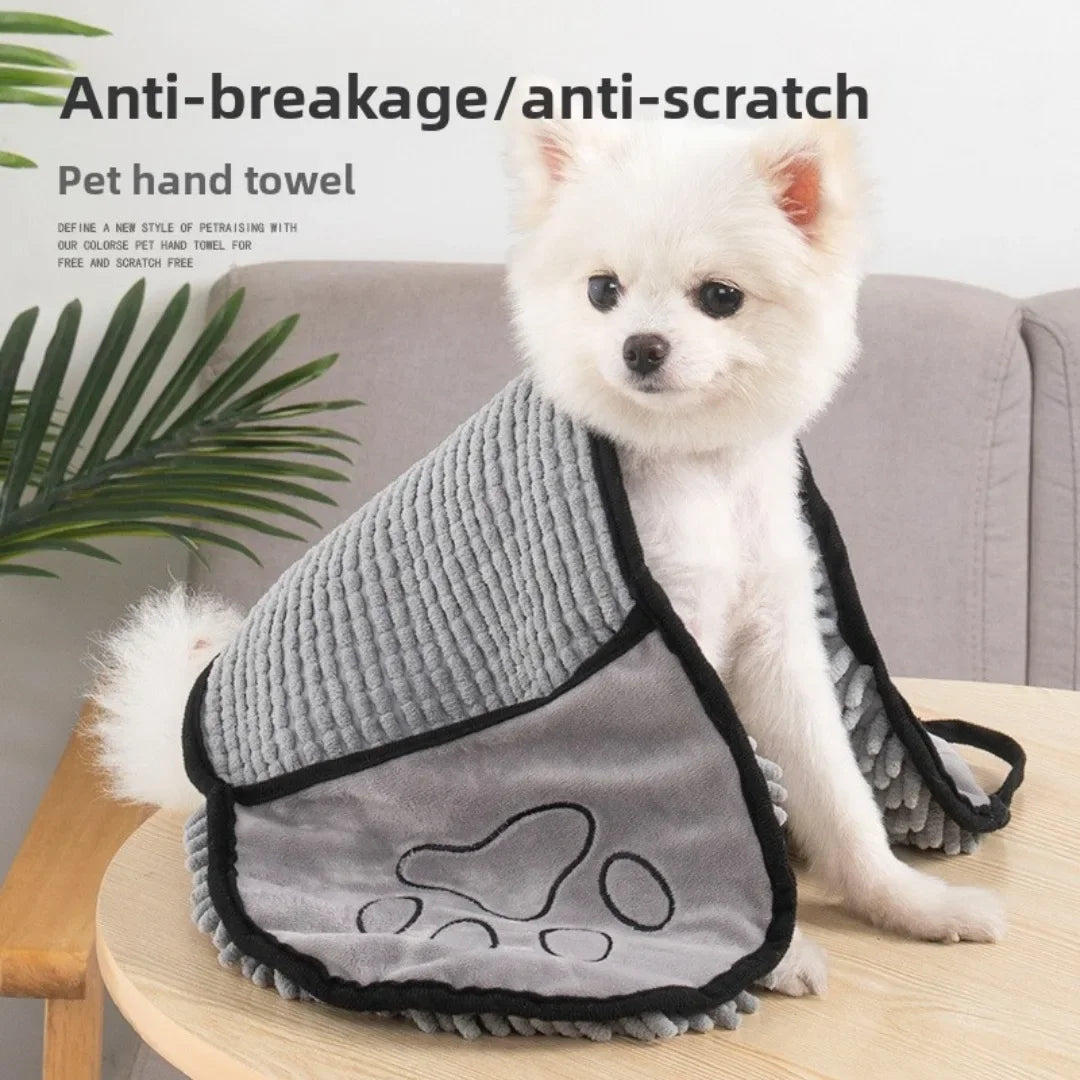 Cat Towels Convenient Soft Bath Robe Dry Pet Cleaning Washcloth 