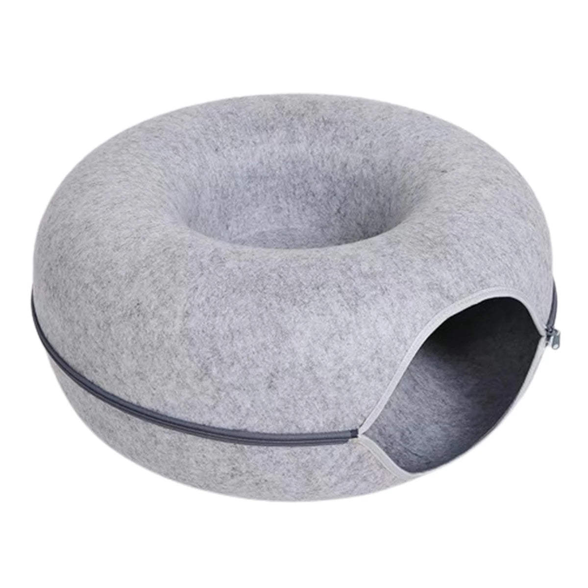 Interactive Round Small Cat Tunnel Nest Felt Kittens