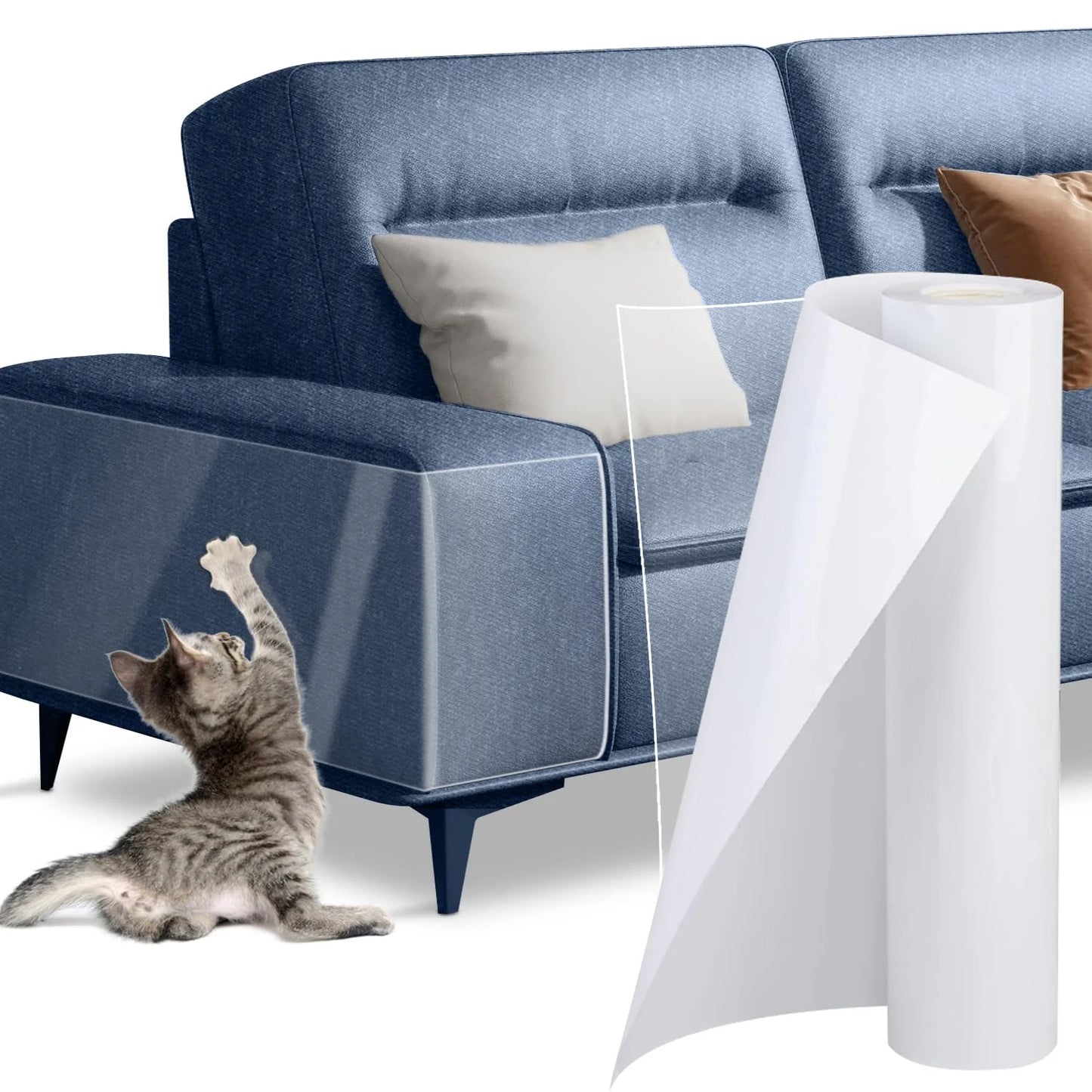 Cat Scratch Deterrent Tape Furniture Protectors From Cats Transparent Self