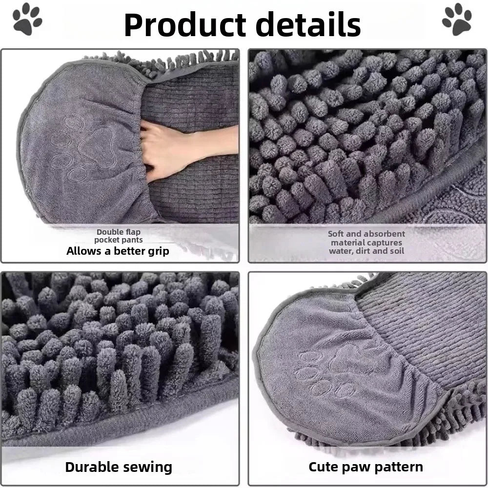 Cat Towels Convenient Soft Bath Robe Dry Pet Cleaning Washcloth 