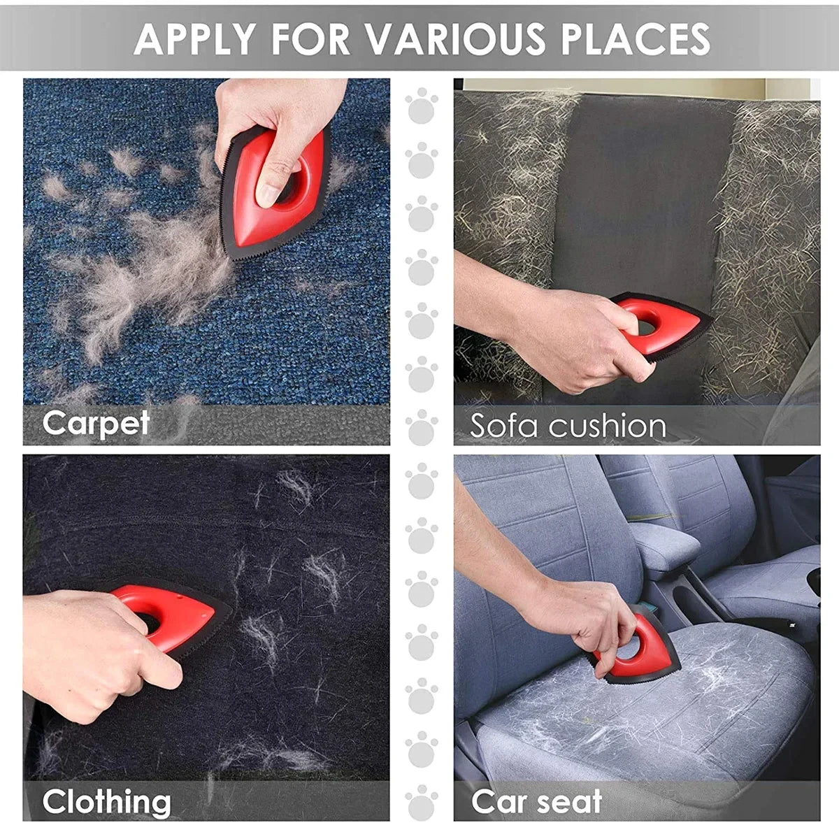Brush Dog Cat Hair Detailer Cleaning Tool Carpet Sofa Cloth