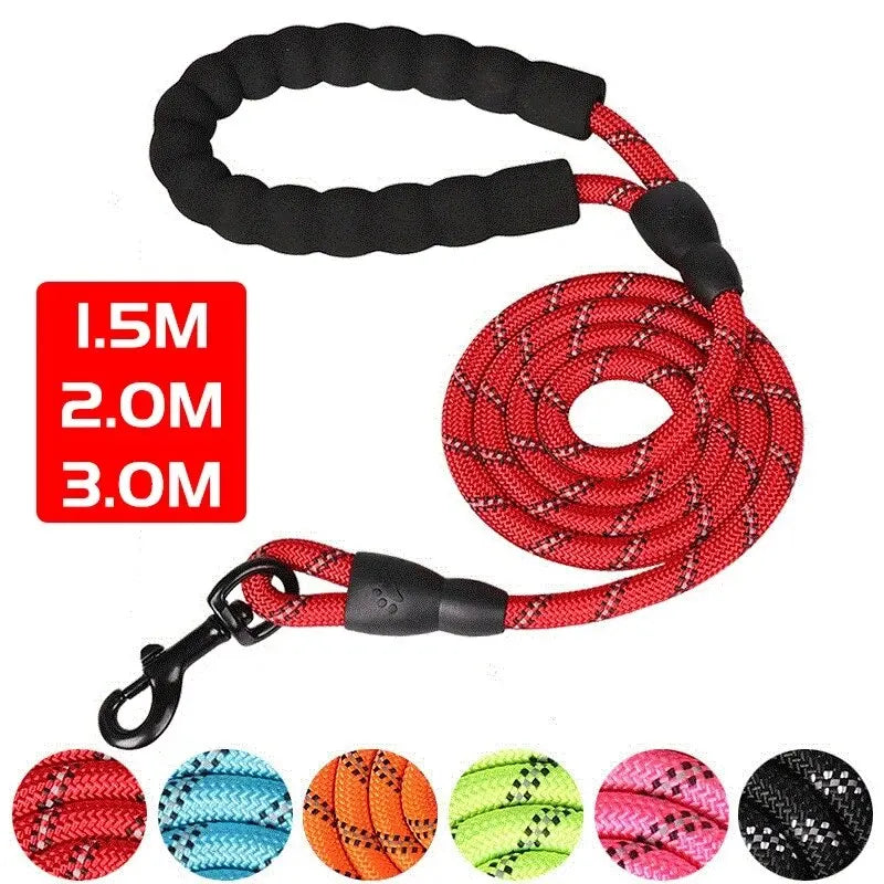 Double Heavy Duty Traction Rope For Strong Dogs - Enhance Safety And Contr