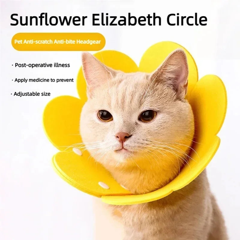 Soft Adjustable Flower Shaped Pet Recovery Collar