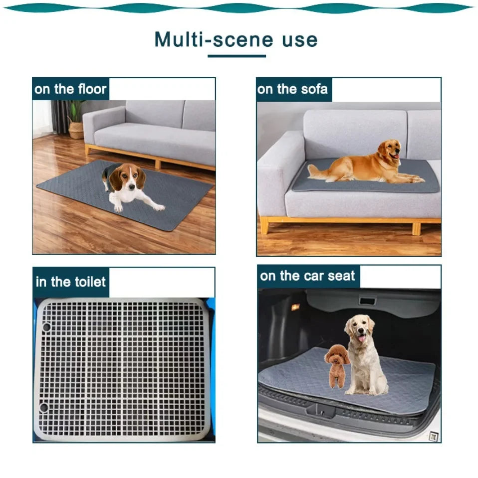 Dog Pee Pad Blanket Reusable Absorbent Diaper Washable Puppy