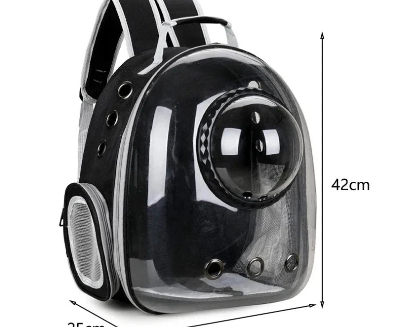Transparent Breathable Portable Space Capsule Pet Carrier Backpack 