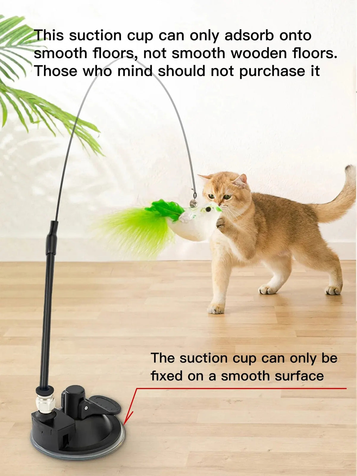 Interactive Sucker Feather Bell Funny Cat Toys