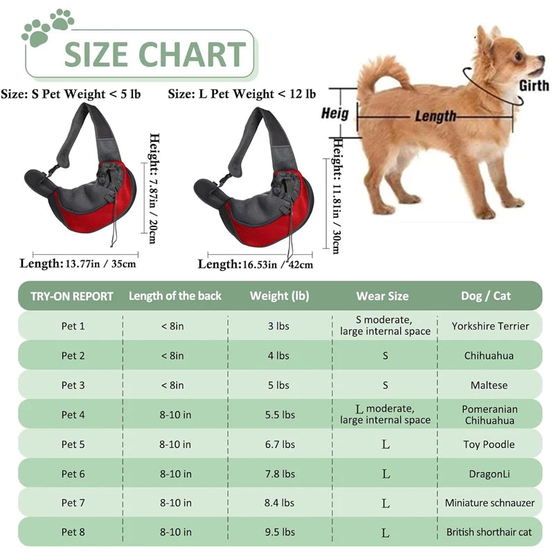 Pet Cat Dog Carrier Backpack Travel Tote Shoulder  Bags Mesh