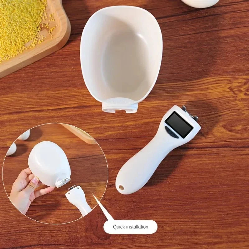 Pet Food Cup Digital Spoon Scale Kitchen Food Scale with LED Display