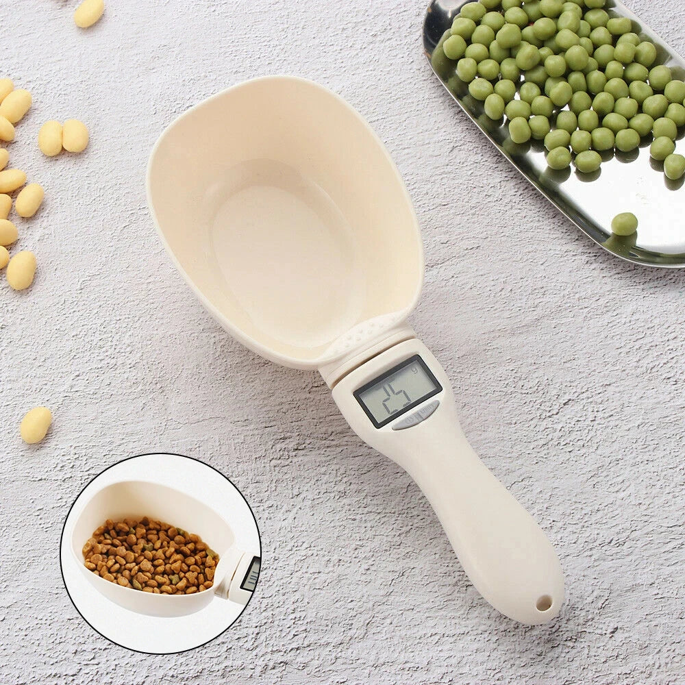 Pet Food Cup Digital Spoon Scale Kitchen Food Scale with LED Display