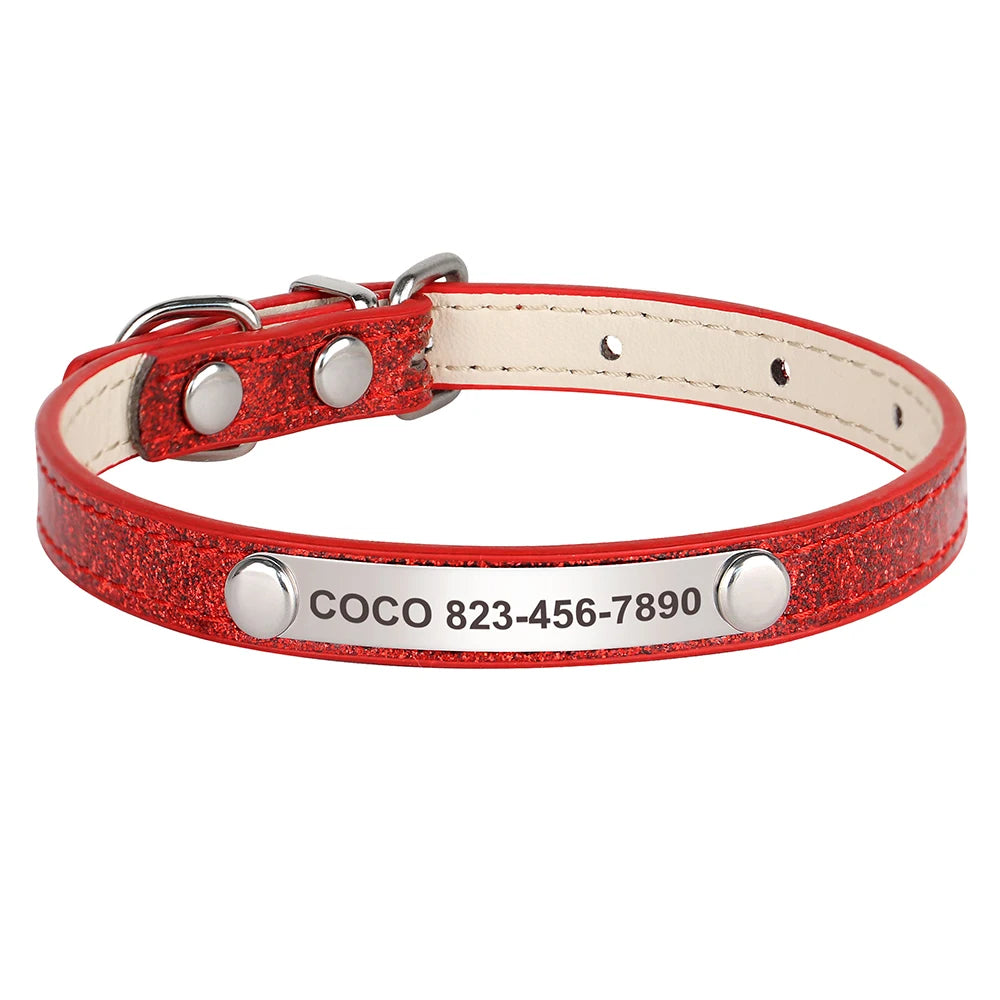 Cat Collars  Engraved Puppy Kitten ID Necklace Bling