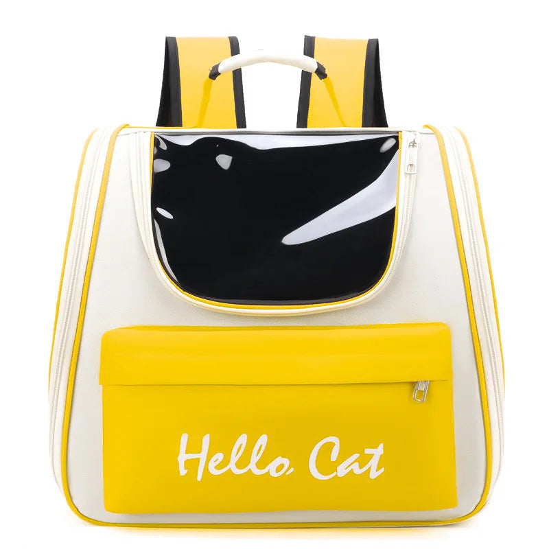 Pet Carrier Backpack Waterproof Oxford Sturdy Aluminum Frame Travel Cat Dog Bag 