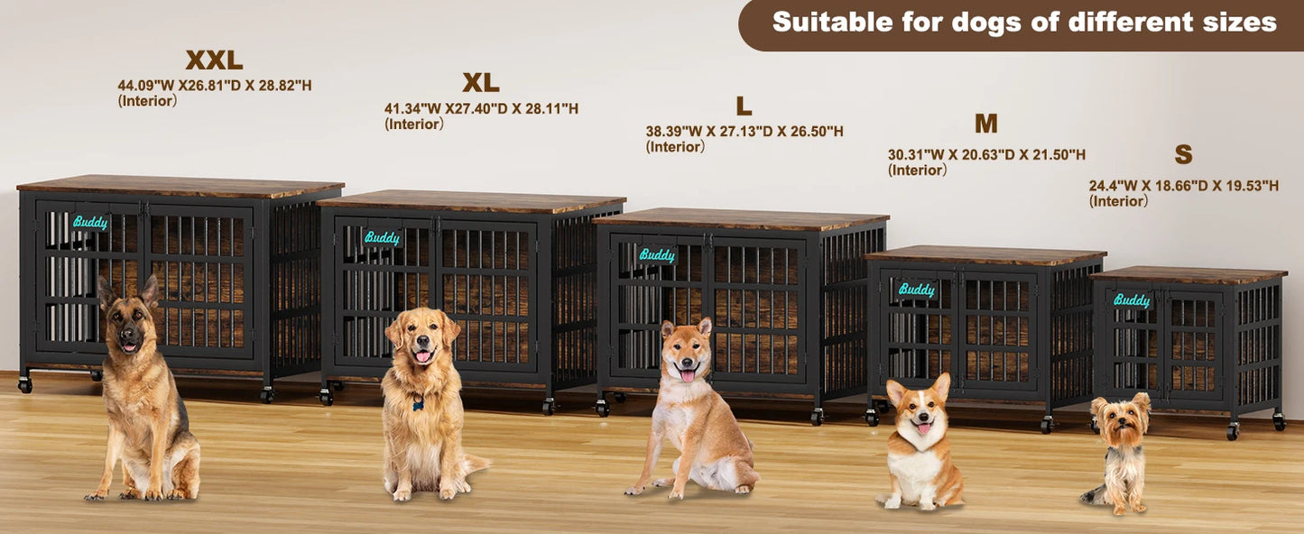 Heavy Duty Dog Kennel Indoor for Large and Medium Dogs
