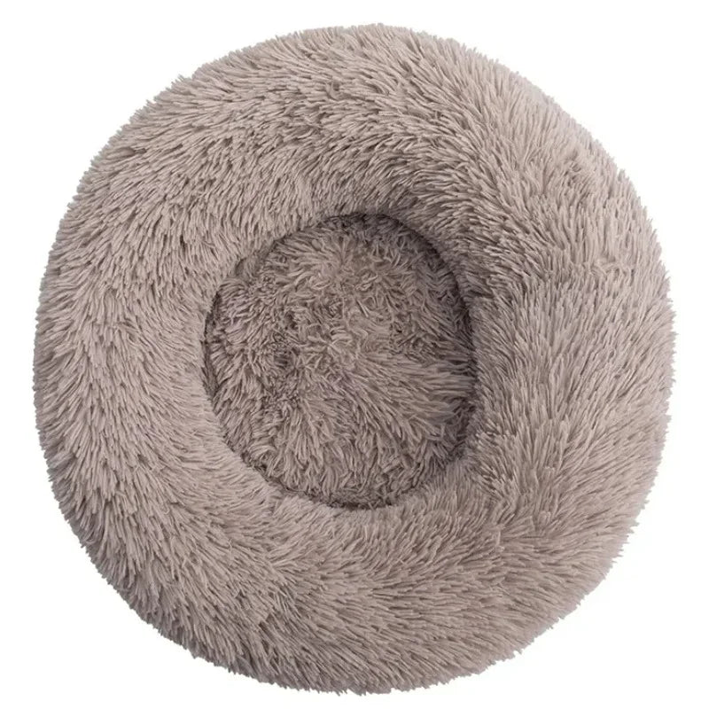 Round Pet Bed for Large Dog Bed Super Soft Cat Bed Plush Dog House for Medium Dog 