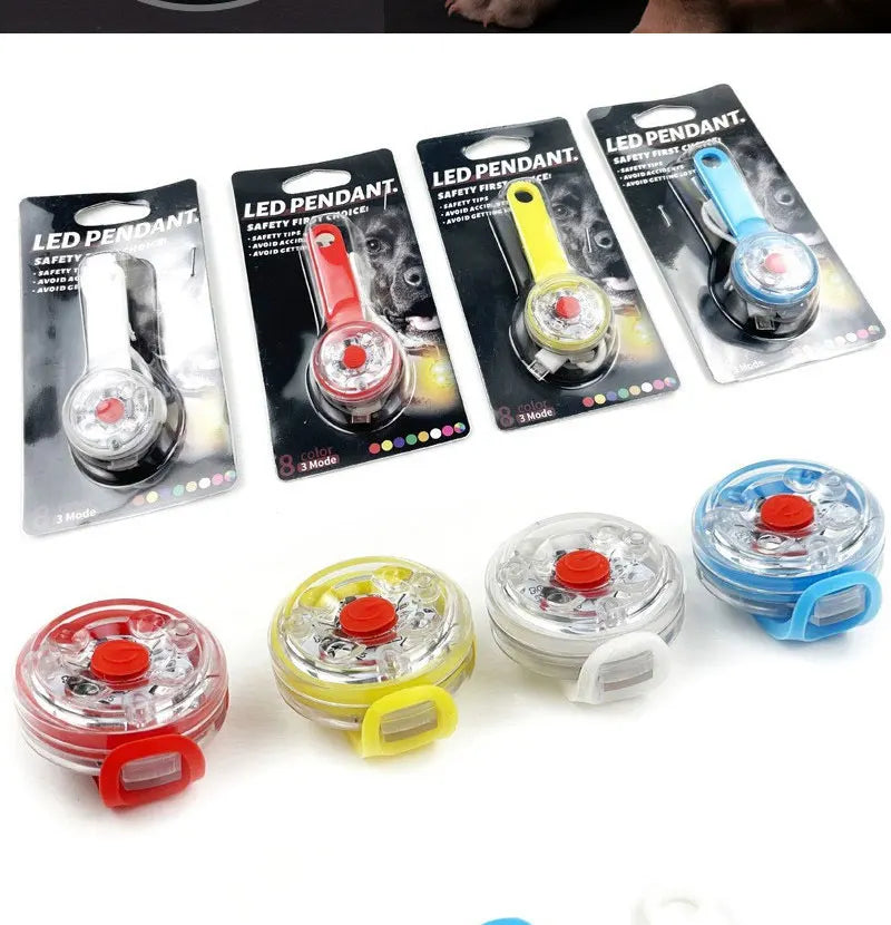 LED Pet Tracking Luminous Pendant Ligh Dogs Collars Dog Wear