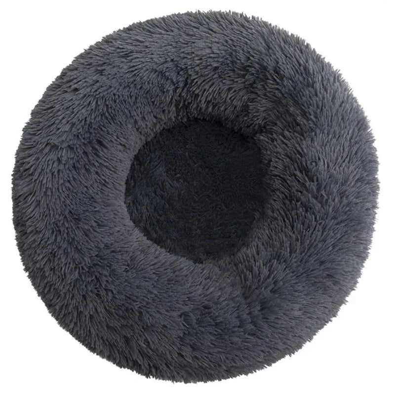  Round Pet Bed for Large Dog Bed Super Soft Cat Bed Plush Dog House for Medium Dog 