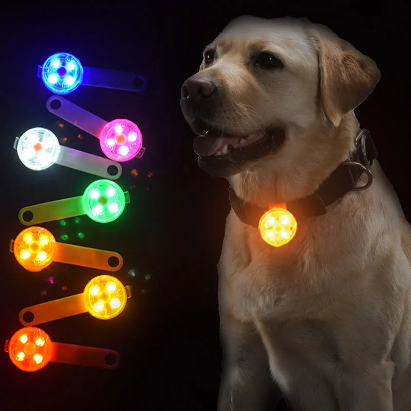 LED Pet Tracking Luminous Pendant Ligh Dogs Collars Dog Wear