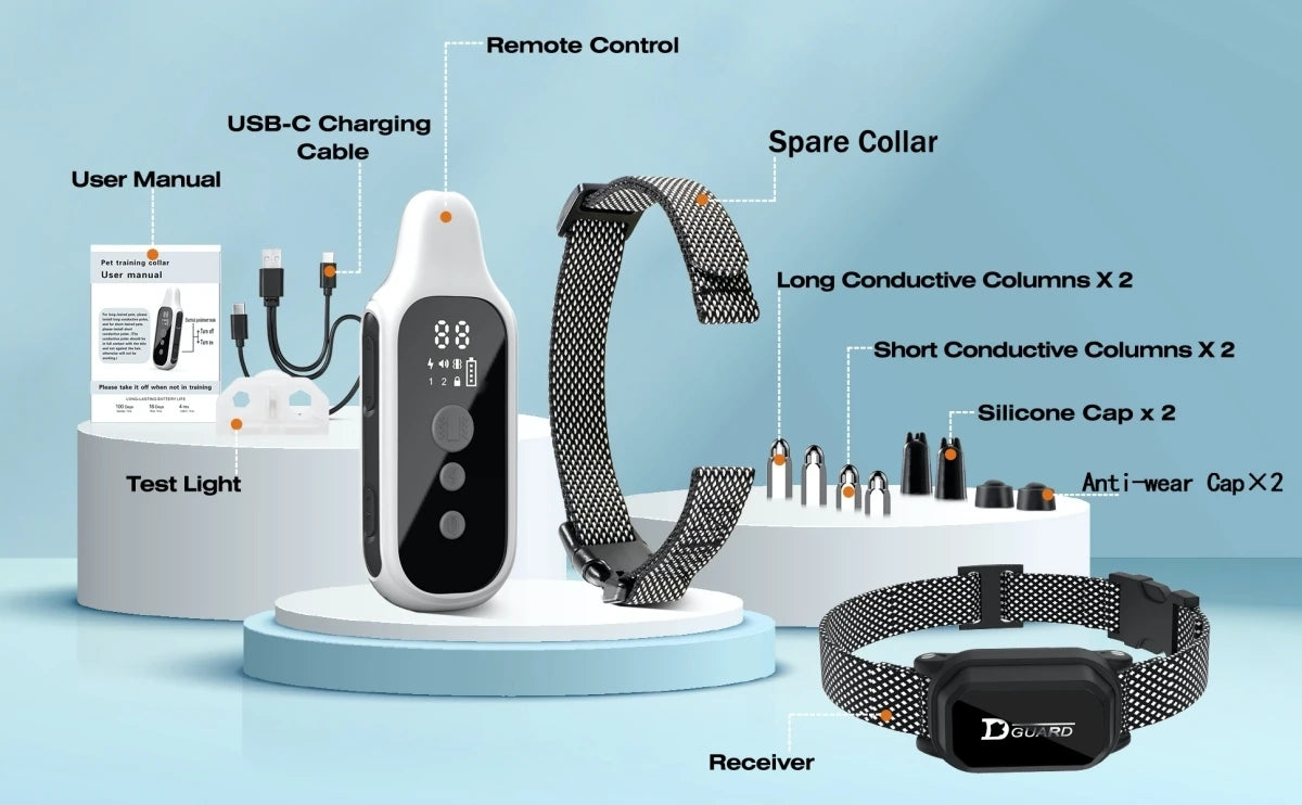  Digital Dog Control Pet with LCD Display for All Size Shock Vibration Sound