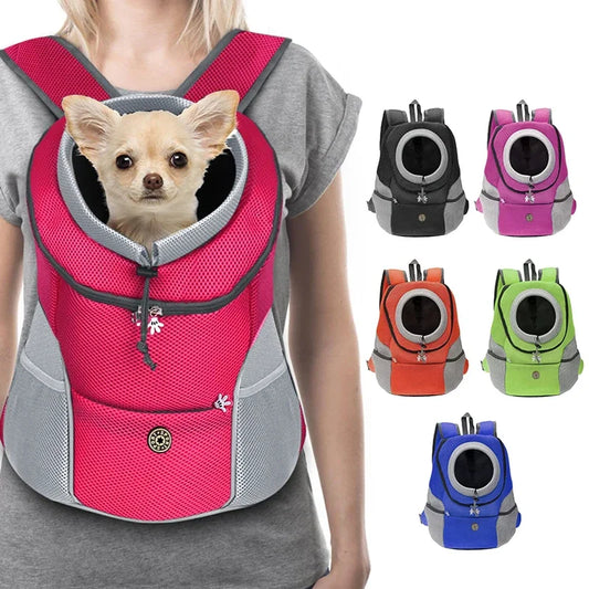 New Dog Pet Backpack Carrier Travel Bag Front Pack Breathable Adjustable 