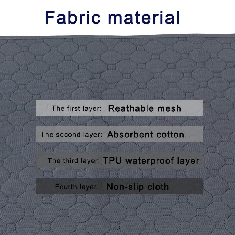 Dog Pee Pad Blanket Reusable Absorbent Diaper Washable Puppy