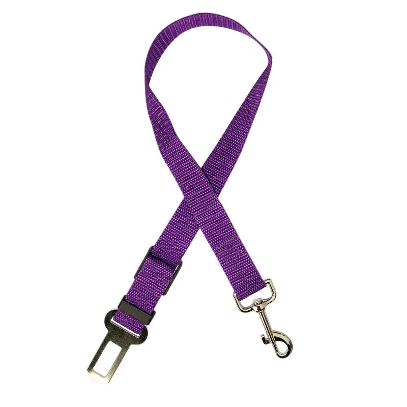 Car Seat Belt Pet Seat Vehicle Dog Harness Lead Clip Safety Lever Traction Dog Collars
