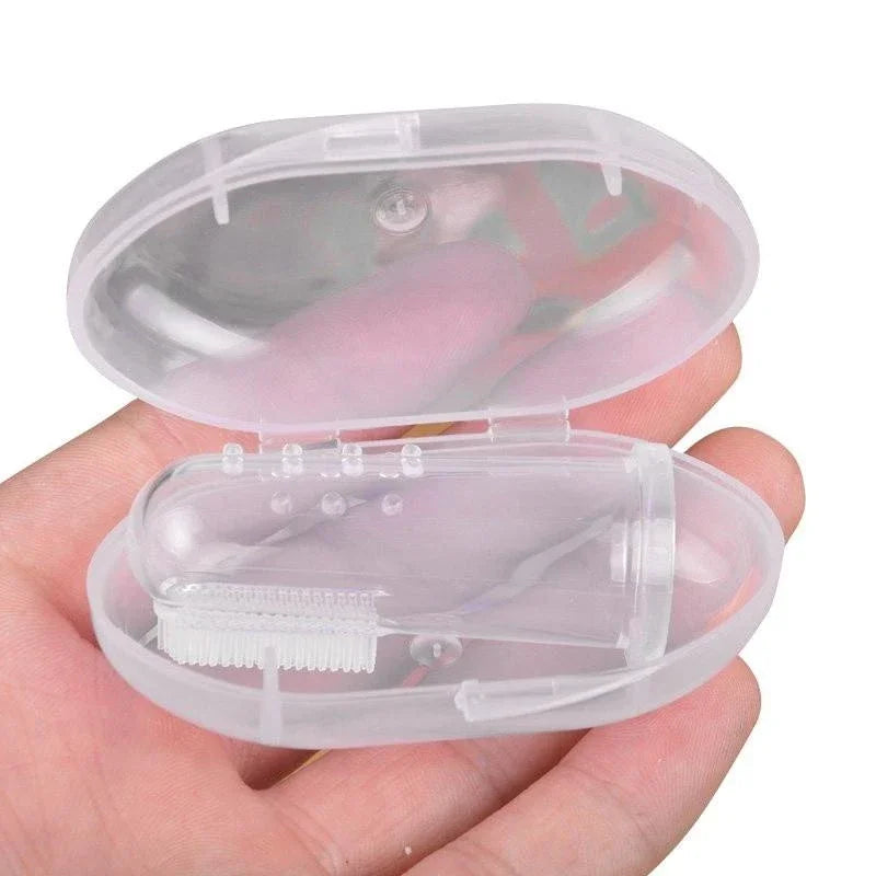 Dog Brush Bad Breath Tartar Teeth Care Tool Dog Cat Cleaning Silicagel 