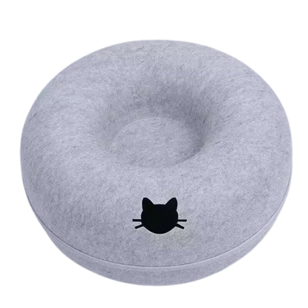 Interactive Round Small Cat Tunnel Nest Felt Kittens