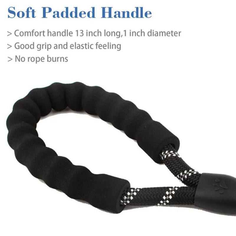 Double Heavy Duty Traction Rope For Strong Dogs - Enhance Safety And Contr