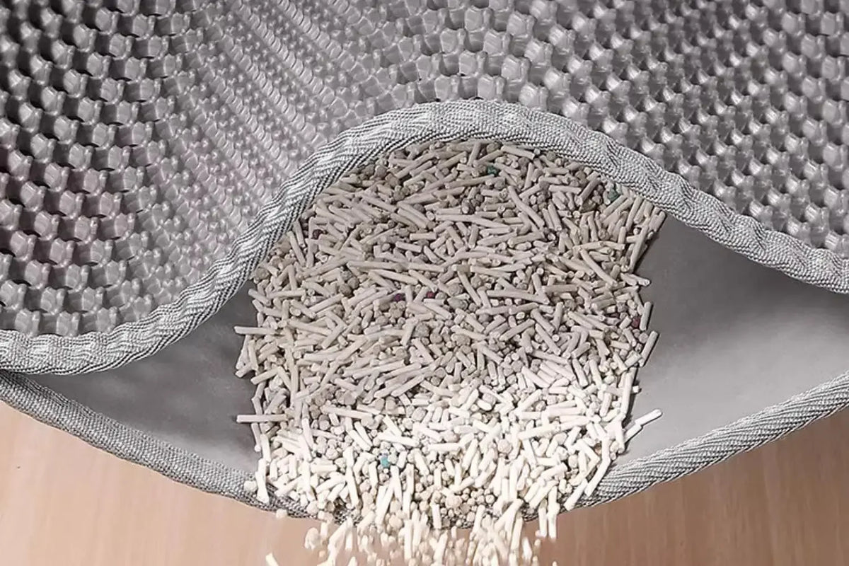 Premium Large Cat Litter Mat  Non-Slip Washable Pet Toilet Pad Sand Control