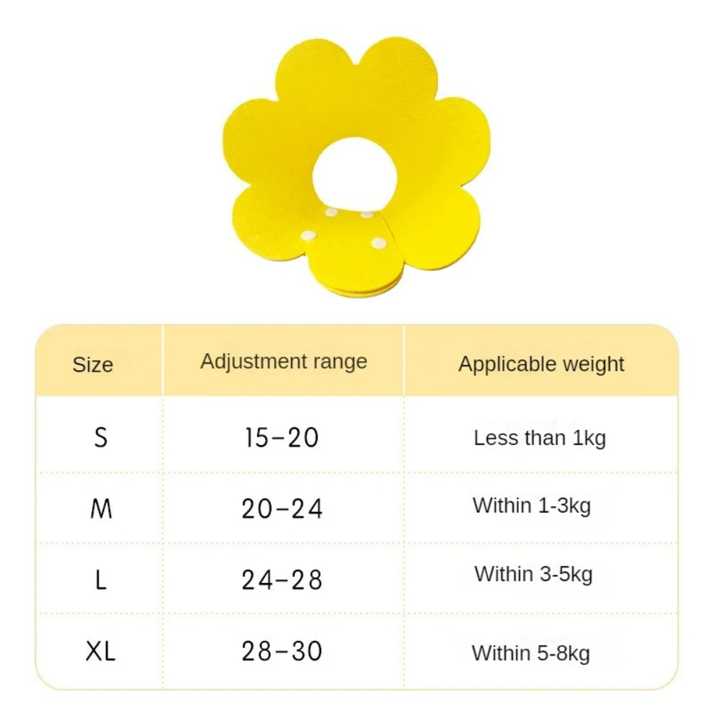 Soft Adjustable Flower Shaped Pet Recovery Collar