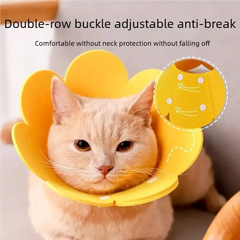 Soft Adjustable Flower Shaped Pet Recovery Collar