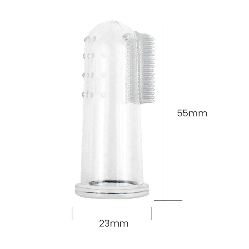 Dog Brush Bad Breath Tartar Teeth Care Tool Dog Cat Cleaning Silicagel 