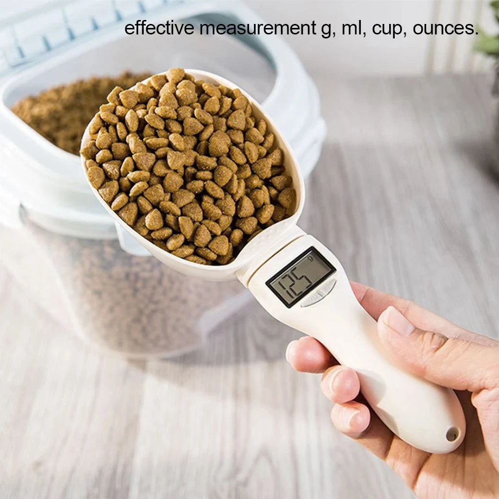 Pet Food Cup Digital Spoon Scale Kitchen Food Scale with LED Display