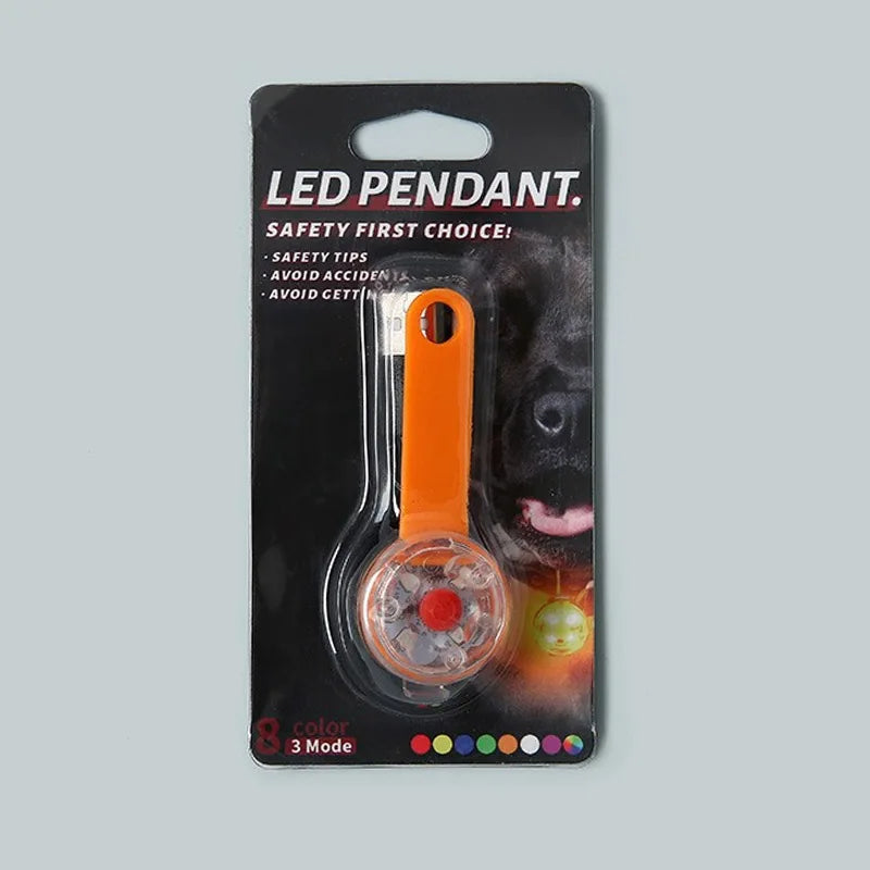 LED Pet Tracking Luminous Pendant Ligh Dogs Collars Dog Wear
